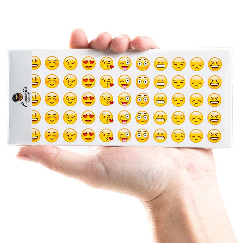 12sheets lot(1 bag)Cute Kawaii Emoji Paper Stationery Sticker For Scrapbooking Papeleria Gift Free