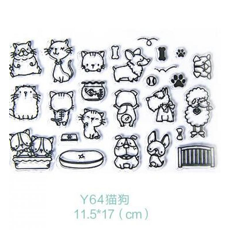 1pc TPR silicon clear Stamp small animals DIY Scrapbooking Card Making Decoration Supplies