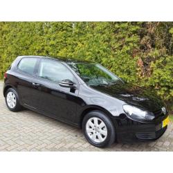 VW Golf 6 1.4 i zwart 2009 97.000 km Airco ABS Prachtstaat