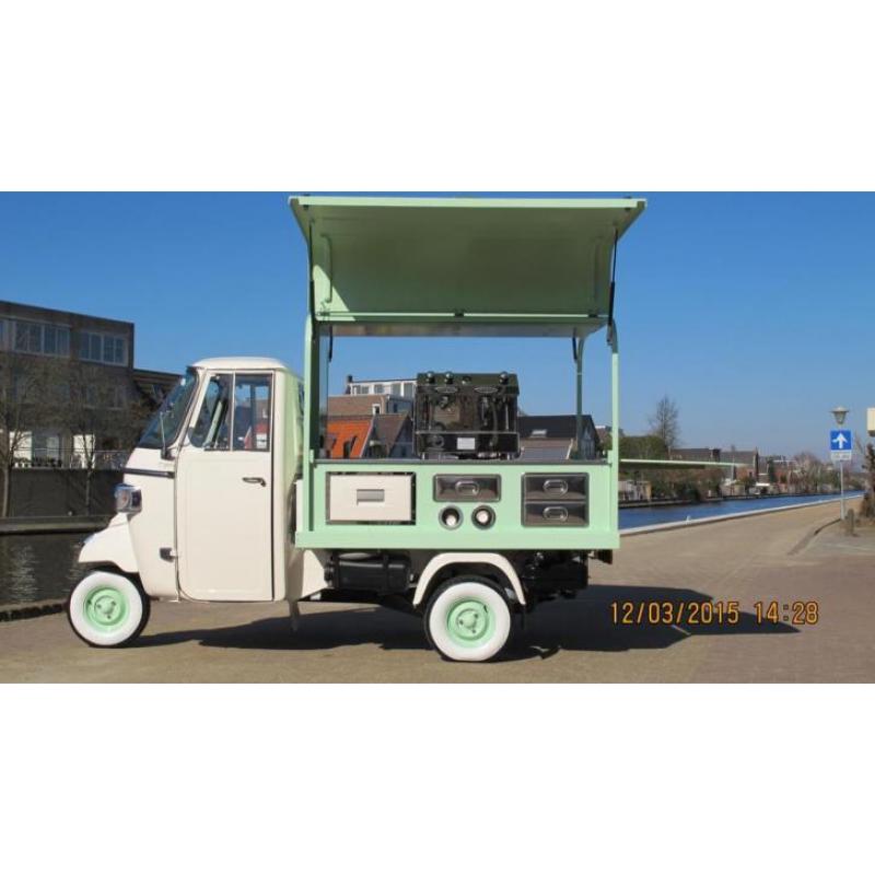 Piaggio Ape TUKTUK Verkoopwagen of foodtruck op maat gemaakt