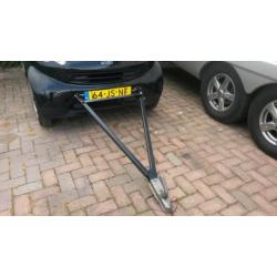 MCC Smart 0.6 33KW 2002 Zwart MET TREKSTANG (ACHTER CAMPER)