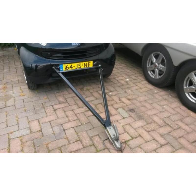 MCC Smart 0.6 33KW 2002 Zwart MET TREKSTANG (ACHTER CAMPER)