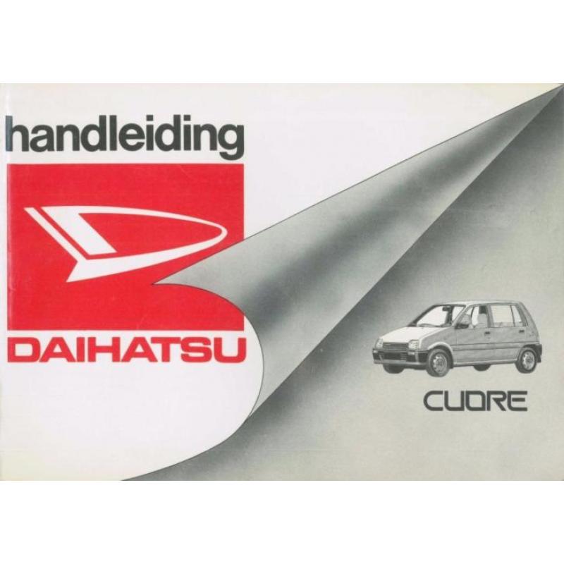 1990 Daihatsu Cuore Instructieboekje Nederlands