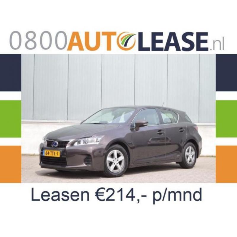 Lexus CT 200H 1.8 Hybrid | Lease € 214,– per mnd