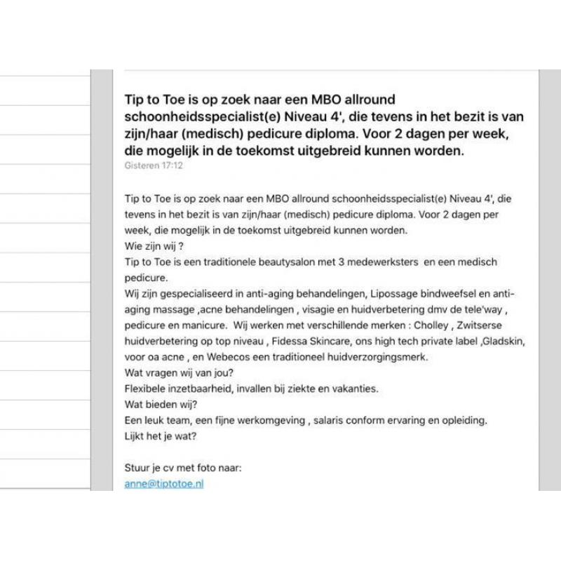 MBO Allround schoonheidsspecialiste niveau-4