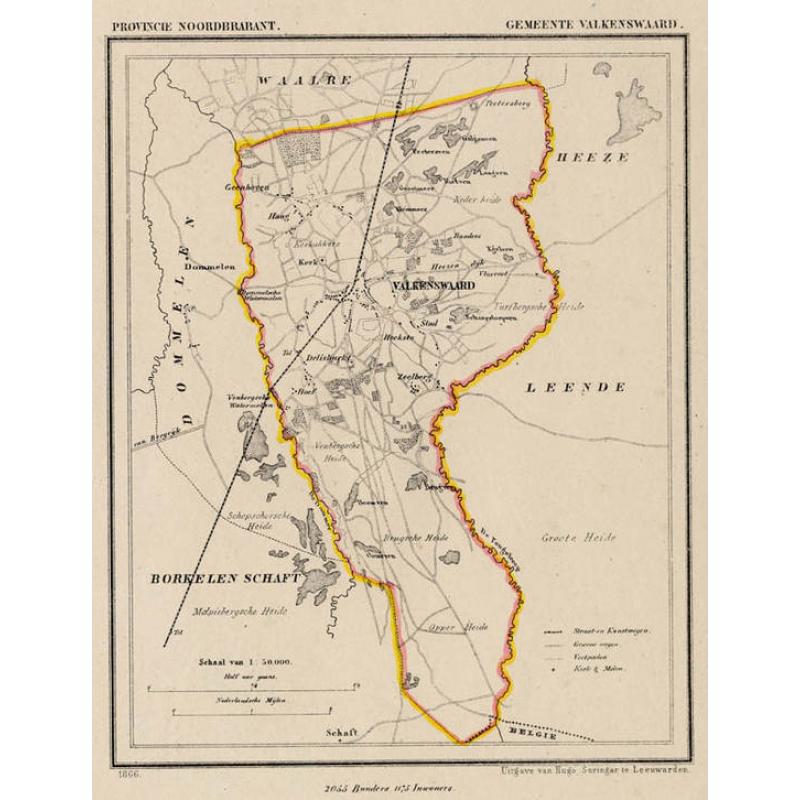 Originele kuyperkaart van uw woonplaats uit 1865!