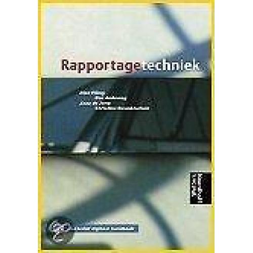 9789001291365 Rapportagetechniek Praktijkcursussen druk 1