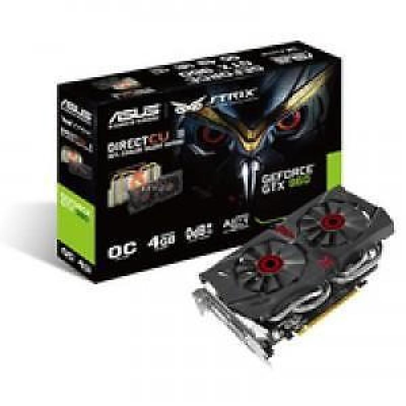 960 NVIDIA Asus GTX960 Strix OC DVI/HDMI/GDDR5/4GB