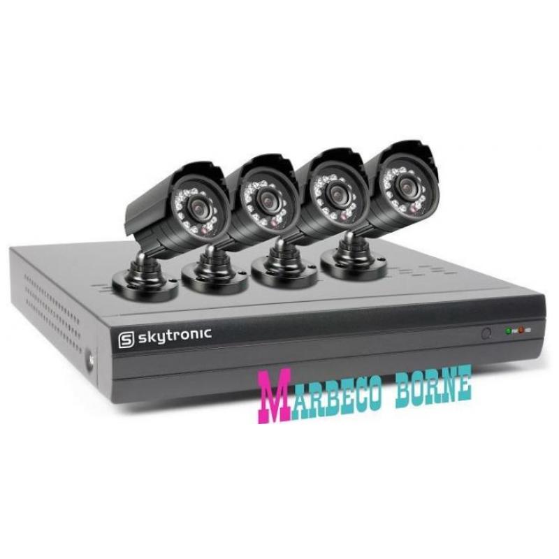 Camera bewaking DVR set, Security 4 camera's, 500GB HDMI