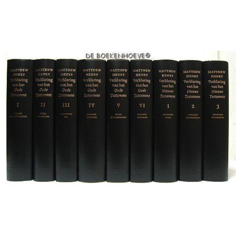 Matthew Henry Bijbelverklaring 9 dln. € 399 / 2 dln. € 195