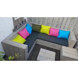 Steigerhout Loungeset tuintafel eettafel Horeca terras