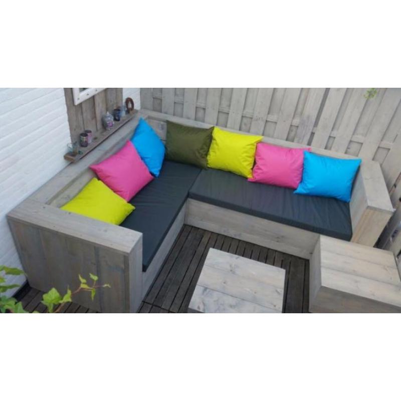 Steigerhout Loungeset tuintafel eettafel Horeca terras