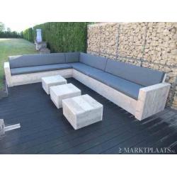 Steigerhout Loungeset tuintafel eettafel Horeca terras