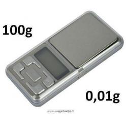 Digitaal Precisie Pocket Weegschaal 100 x 0,01 gram