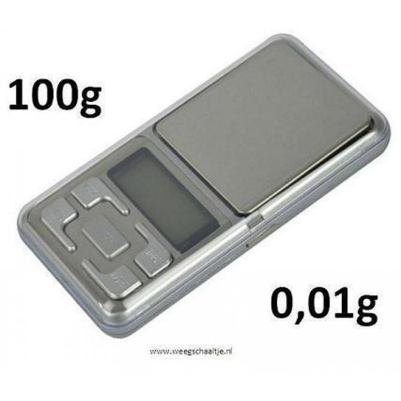 Digitaal Precisie Pocket Weegschaal 100 x 0,01 gram