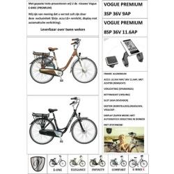 VOGUE elektrische fiets oma fietsen damesfiets vouwfiets B