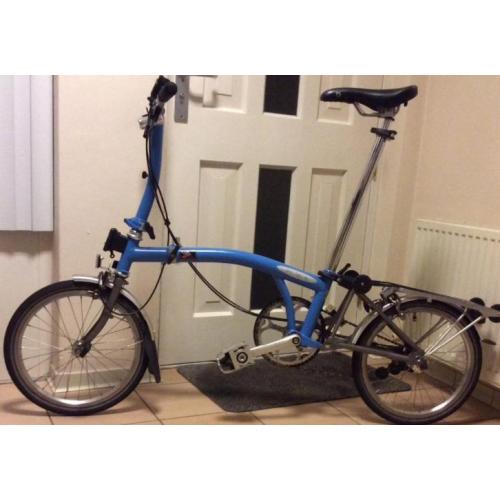 Te koop: prachtige sport titanium Brompton vouwfiets.