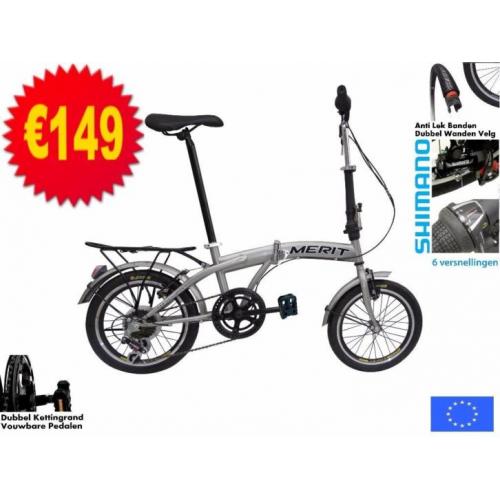 Actie Vouwfiets SHIMANO 6 versnelling korting tot 27-06-2016