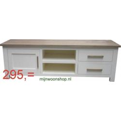 Salontafel Wit met Hout 120x80 cm | € 249,= incl. bezorging