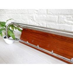 retro vintage kapstok deens jaren 60 teakhout