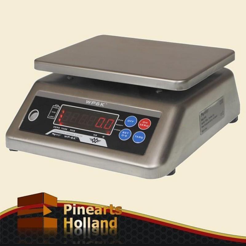 Waterproof RVS Bankweegschaal (6Kg x 0,5g) --- € 169,- !