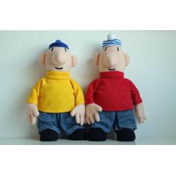 Pluche poppen Buurman en Buurman 18, 25 of 35 cm hoog