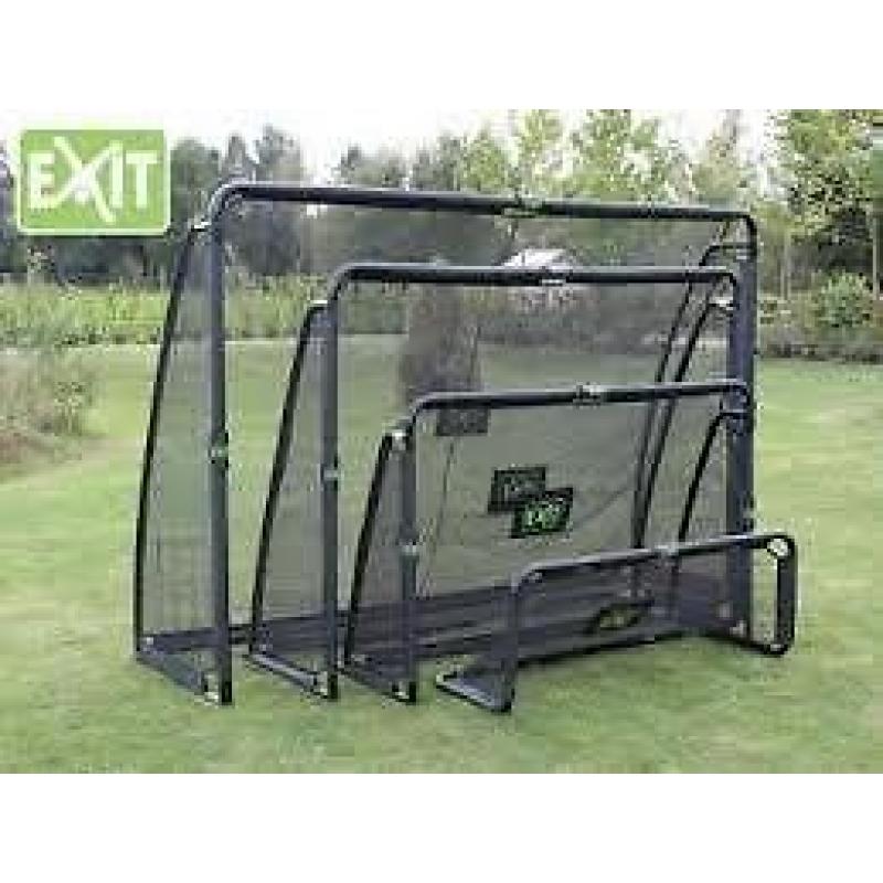 Exit Trampoline,Speelhuis, Voetbaldoel, Trikers, opruiming