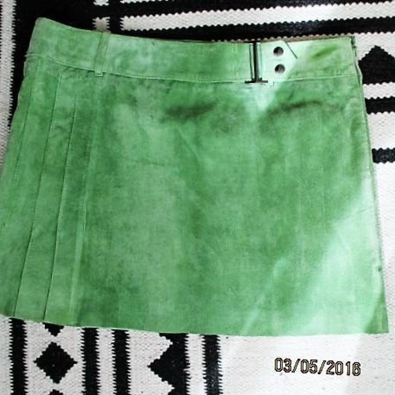 3 suede retro mini rokjes jaren 60