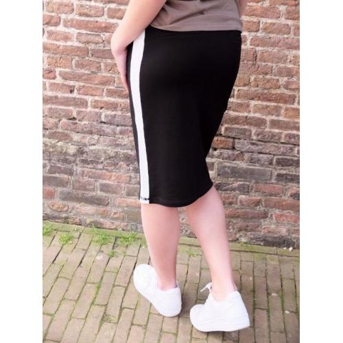 NIEUW jogging rok stripe blauw zwart groen grijs sweatrok