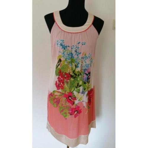 Jurk275 - Fleurige roze STEPS jurk maat XS (1)