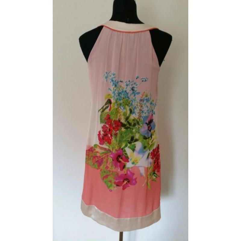 Jurk275 - Fleurige roze STEPS jurk maat XS (1)
