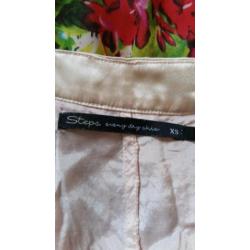Jurk275 - Fleurige roze STEPS jurk maat XS (1)