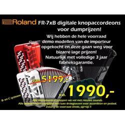 Demo Roland FR-7xB +3 jaar garantie, 5 mei winkel open.