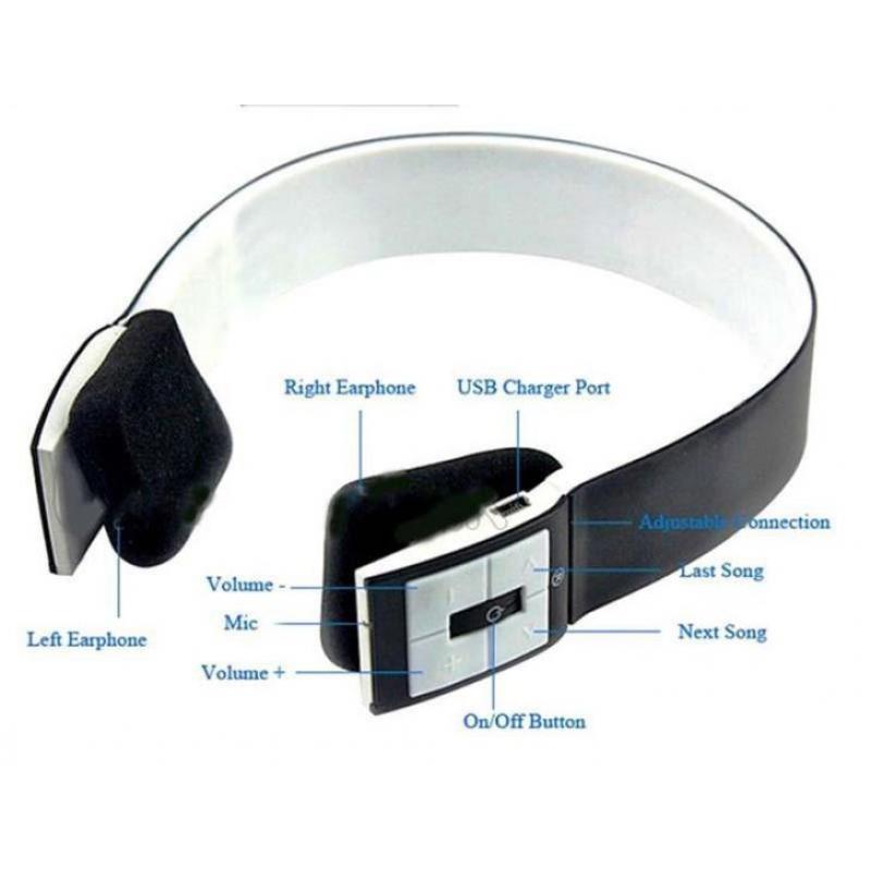 Compacte Bluetooth Headset met ingebouwde microfoon