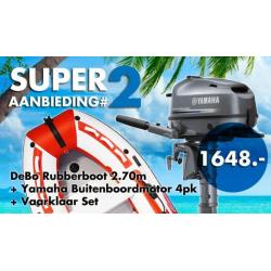 Goedkope DeBo Rubberboot Yamaha buitenboordmotor Combi set