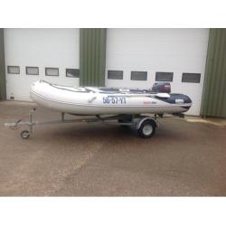 Honwave T 40 + Yamaha 20 pk + Nieuwe Harbeck Trailer!!