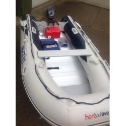 Honwave T 40 + Yamaha 20 pk + Nieuwe Harbeck Trailer!!