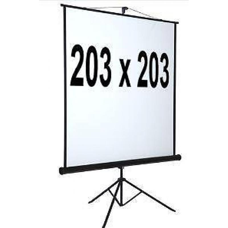 Beamerscherm Projectiescherm 203*203 cm Statief behuizing...