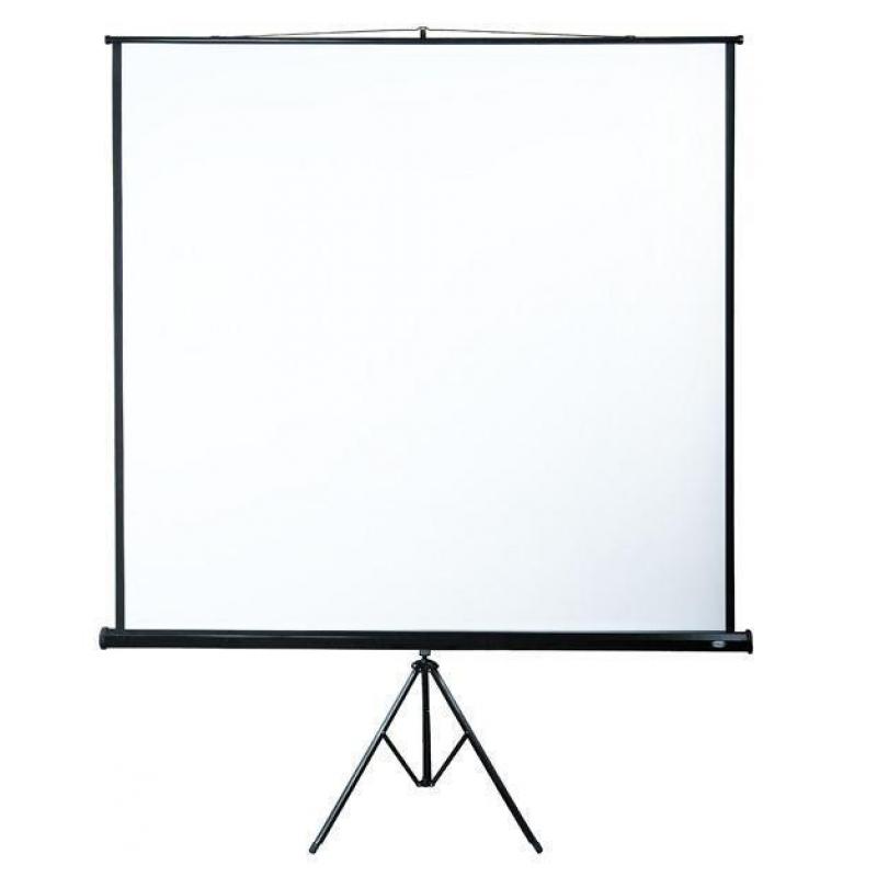 Beamerscherm Projectiescherm 203*203 cm Statief behuizing...
