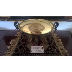 19e eeuwse bronzen tazza gesigneerd CH. Perron.