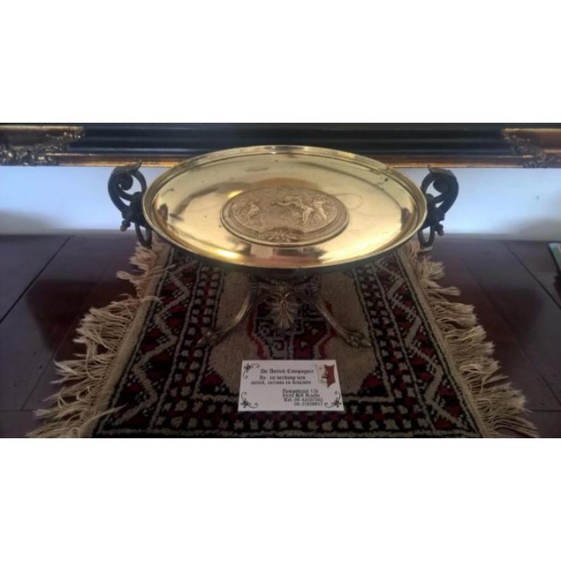 19e eeuwse bronzen tazza gesigneerd CH. Perron.