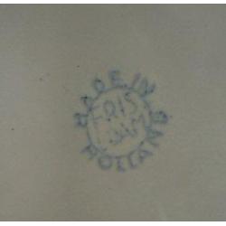 FRIS EDAM Schaal / Kom .. Pastel Blauw / Grijs .
