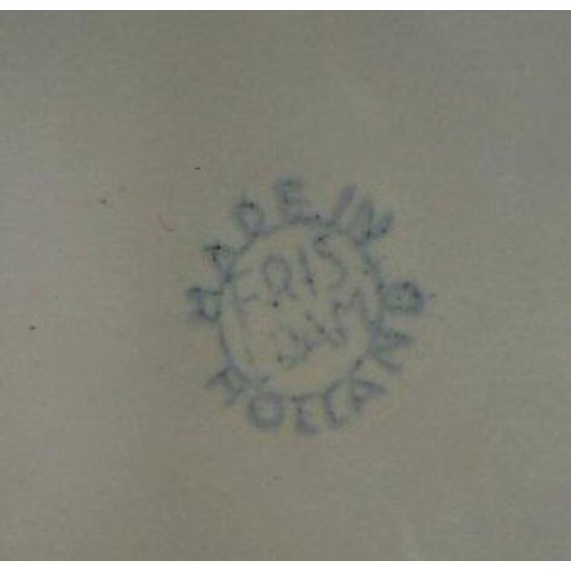 FRIS EDAM Schaal / Kom .. Pastel Blauw / Grijs .