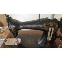 antieke naaimachine husqvarna