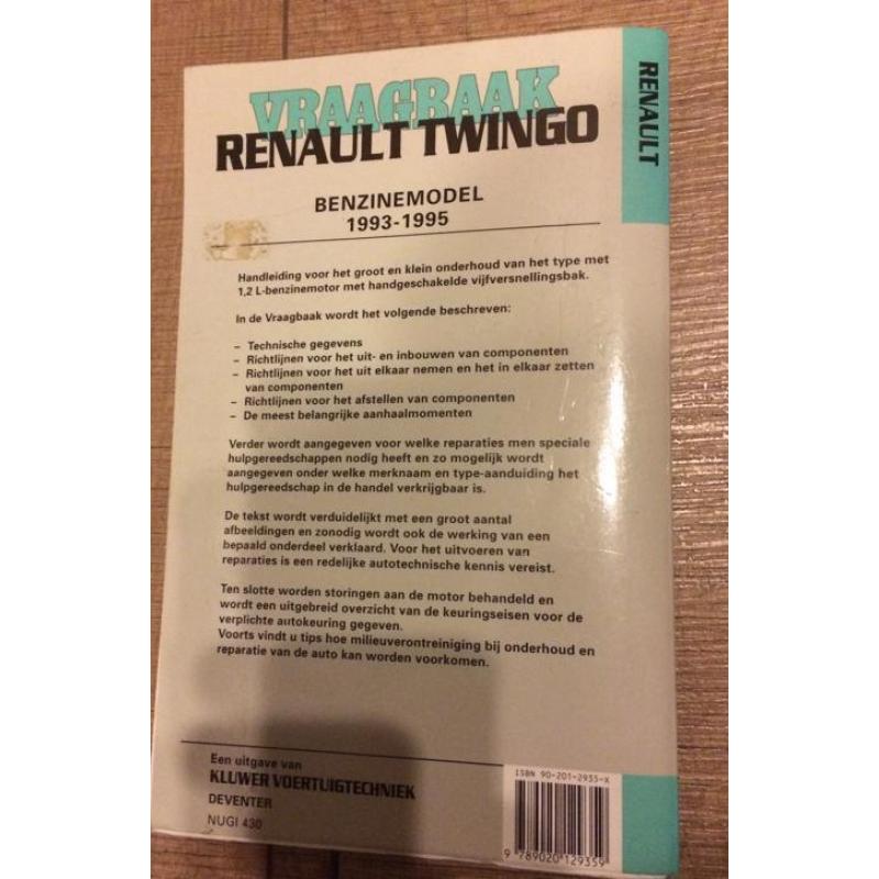 Vraagbaak werkplaats manual Renault Twingo 902012935