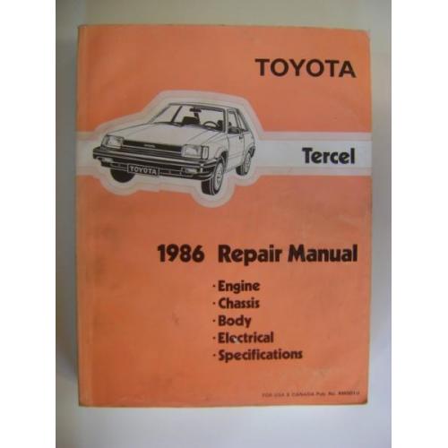 Toyota Tercel 1986 Repair Manual