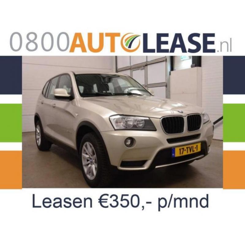 BMW X3 2.0 D Xdrive 20D | Lease € 350,– per mnd