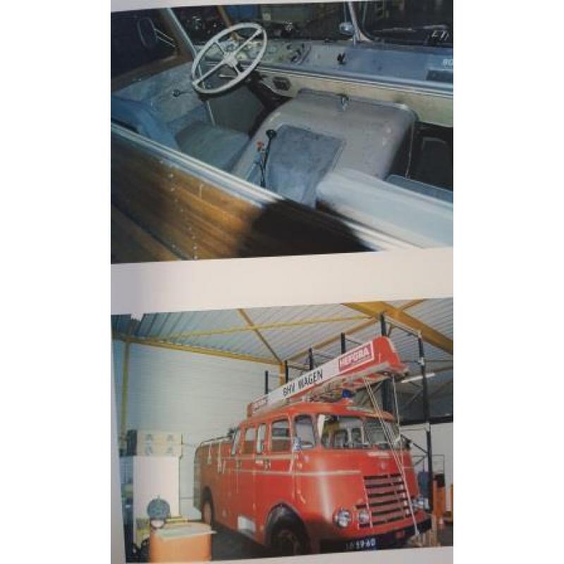 Oldtimer DAF brandweerauto/ manschappenwagen 6 streper