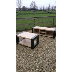 Industriële salontafel &tv meubel