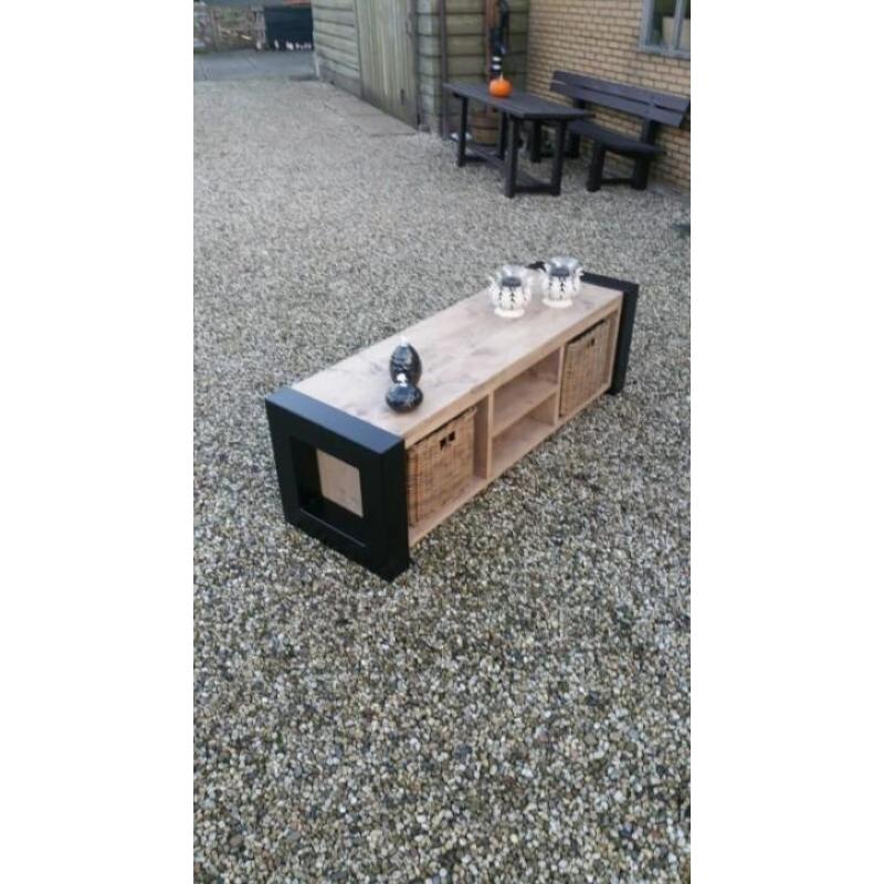 Industriële salontafel &tv meubel